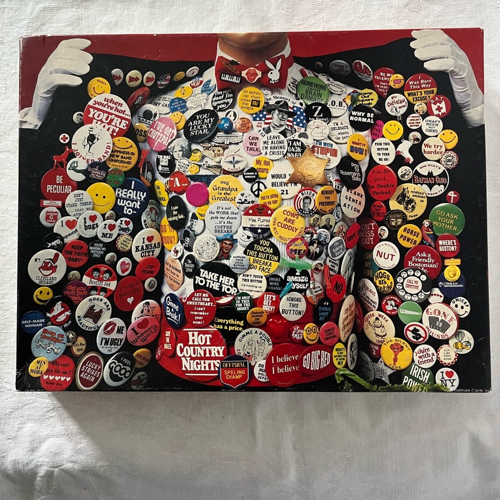 Vintage 1980's Springbok- Oh, Do You Know The Button Man?  500 pc Jigsaw Puzzle